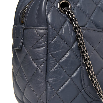 Chanel Aged Calfskin Quilted Medium Reissue Camera Case Grey 10 of 12