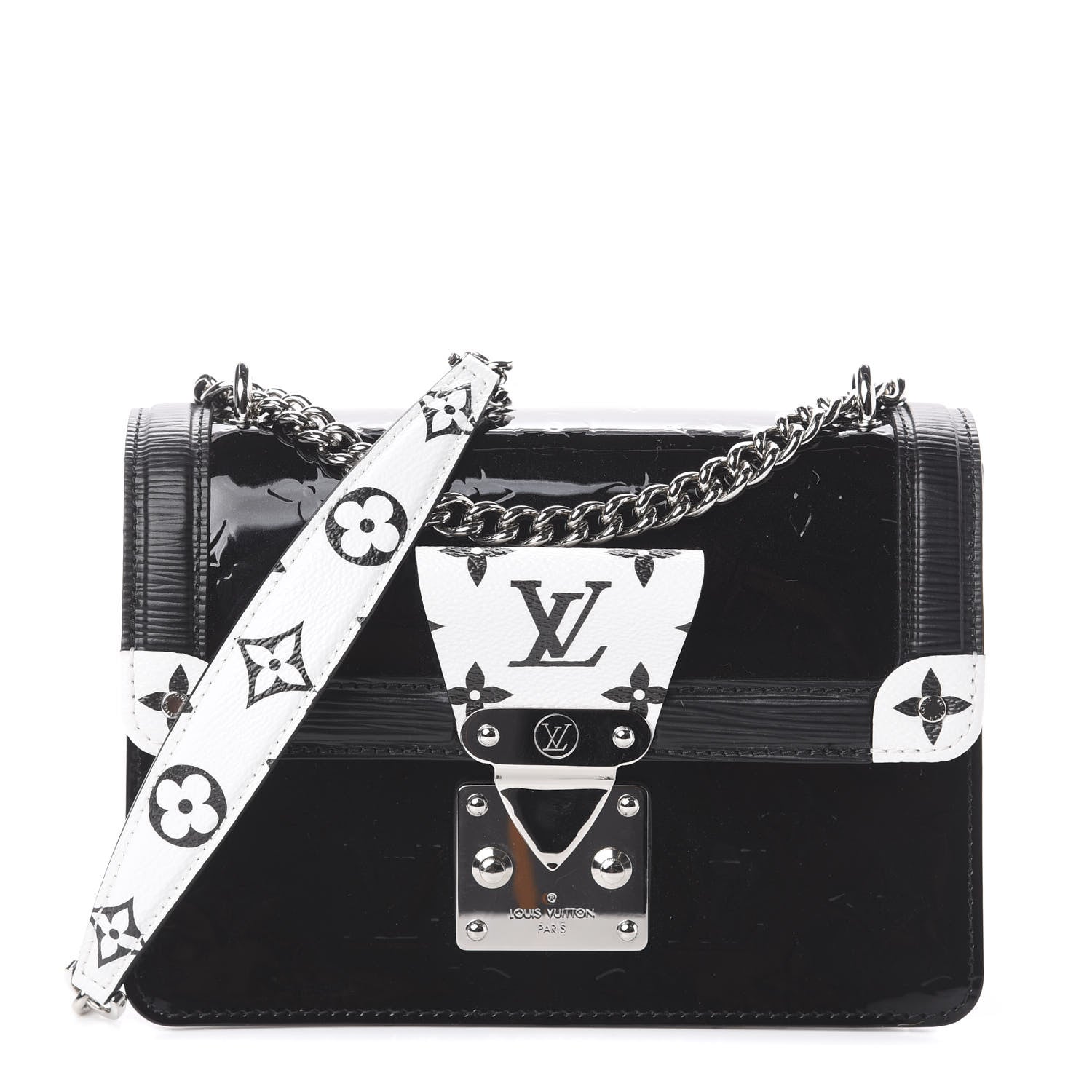 Louis Vuitton Vernis Epi Monogram Wynwood Black White 1 of 7