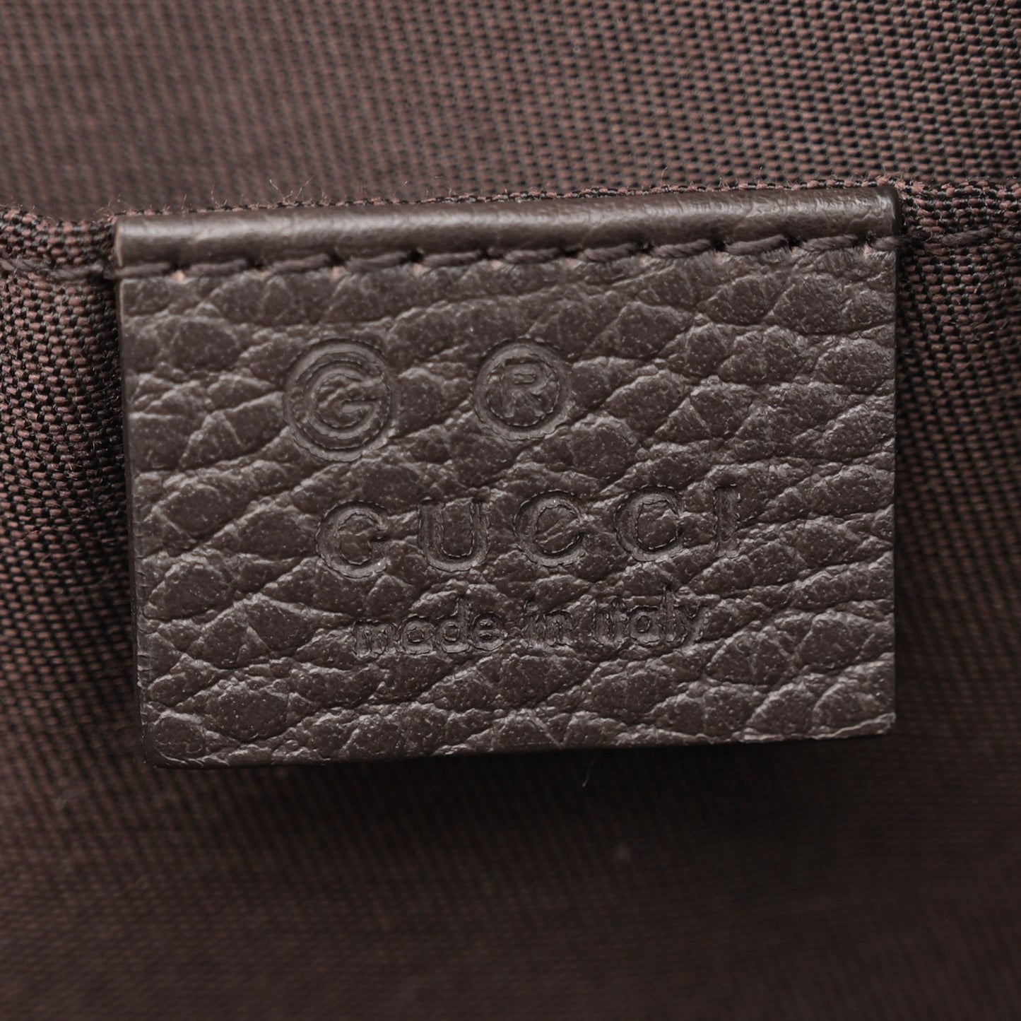Monogram Dollar Calfskin Belt Bag Beige Ebony Testa di Moro Marrone Scuro
