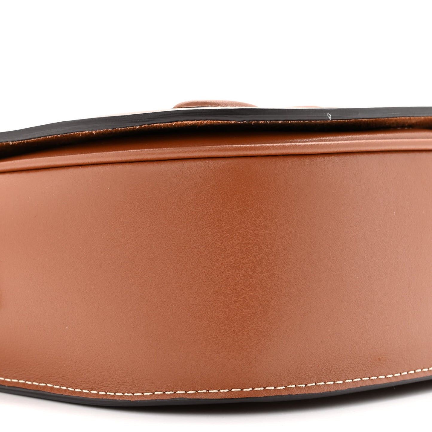 Smooth Calfskin Cuir Triomphe Folco Crossbody Bag Tan