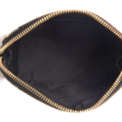 Burberry House Check Sequin Peyton Pouch Bag Gold Black 5 of 9
