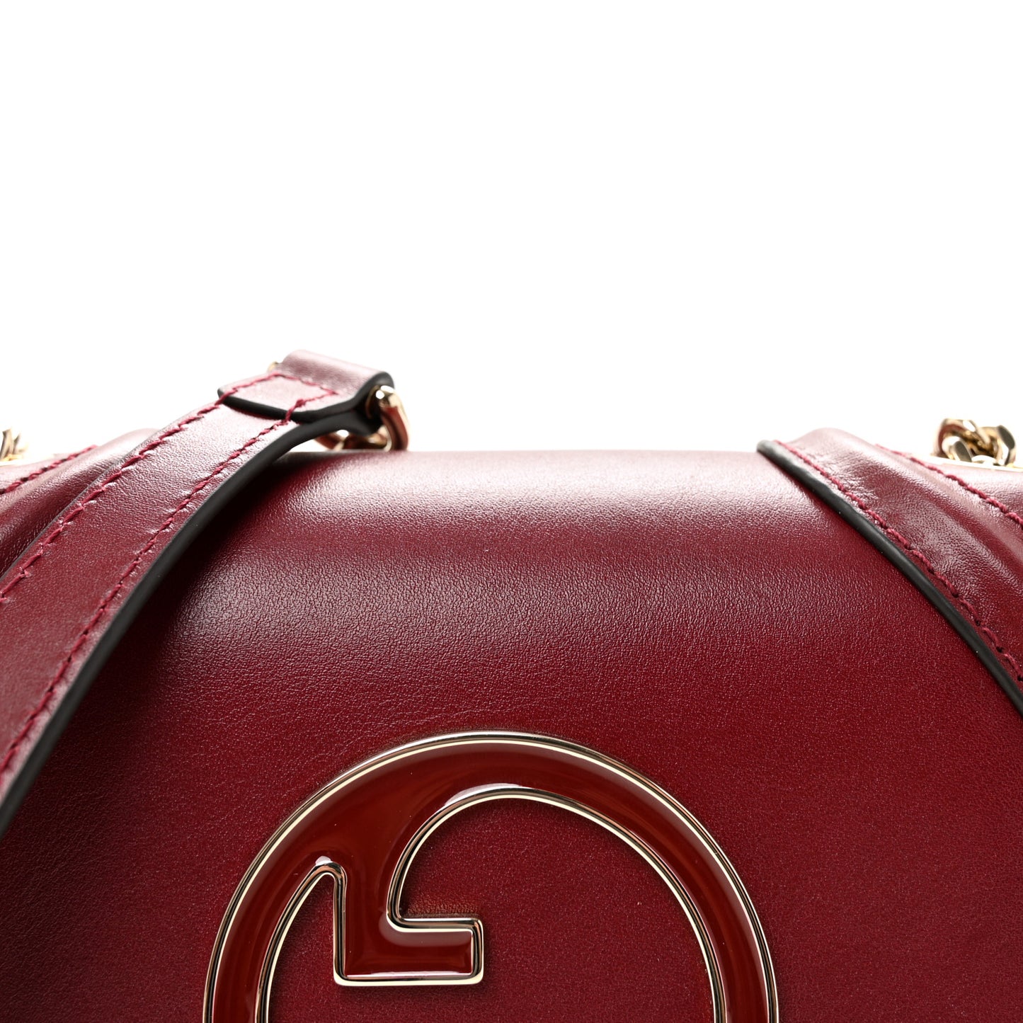 Calfskin Blondie Small Shoulder Bag Dark Red