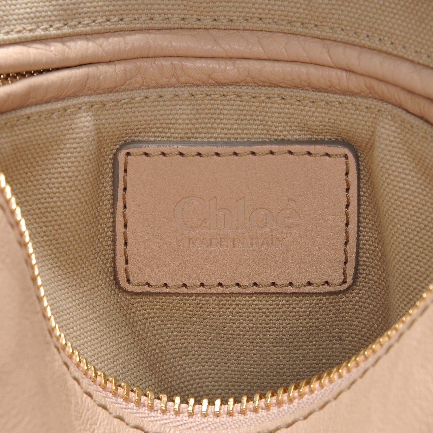 Chloe Calfskin Medium Marcie Nude Satchel Natural 6 of 6