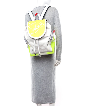 Christian Louboutin Calfskin Explorafunk Backpack Bianco Fluo Yellow 2 of 11