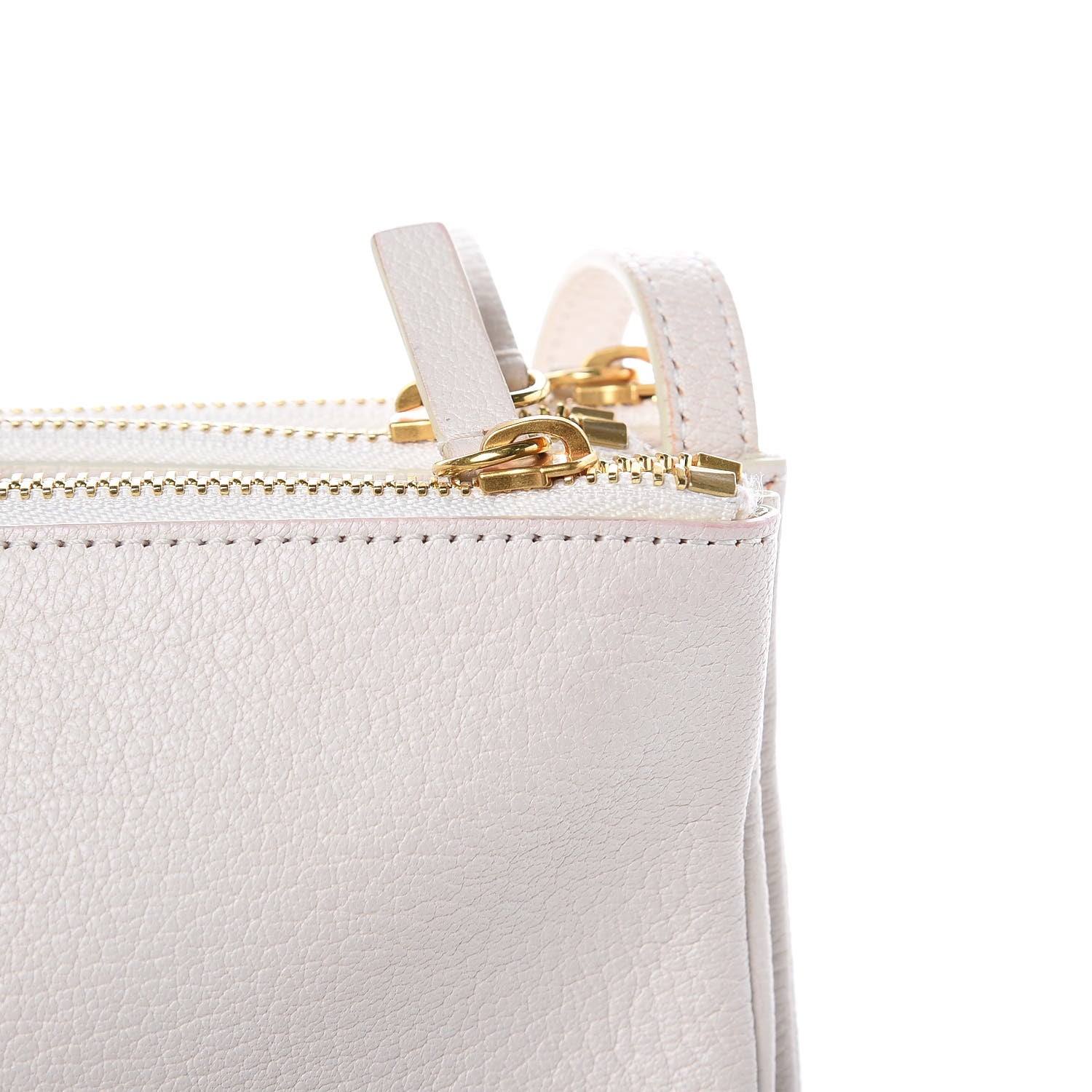 Celine Goatskin Large Trio Crossbody Bag White 11 of 14