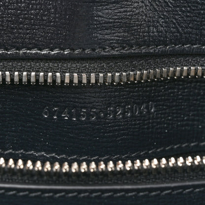 Gucci GG Supreme Monogram Azalea Calfskin Medium Retro Interlocking G Vertical Tote Bag Black 6 of 10
