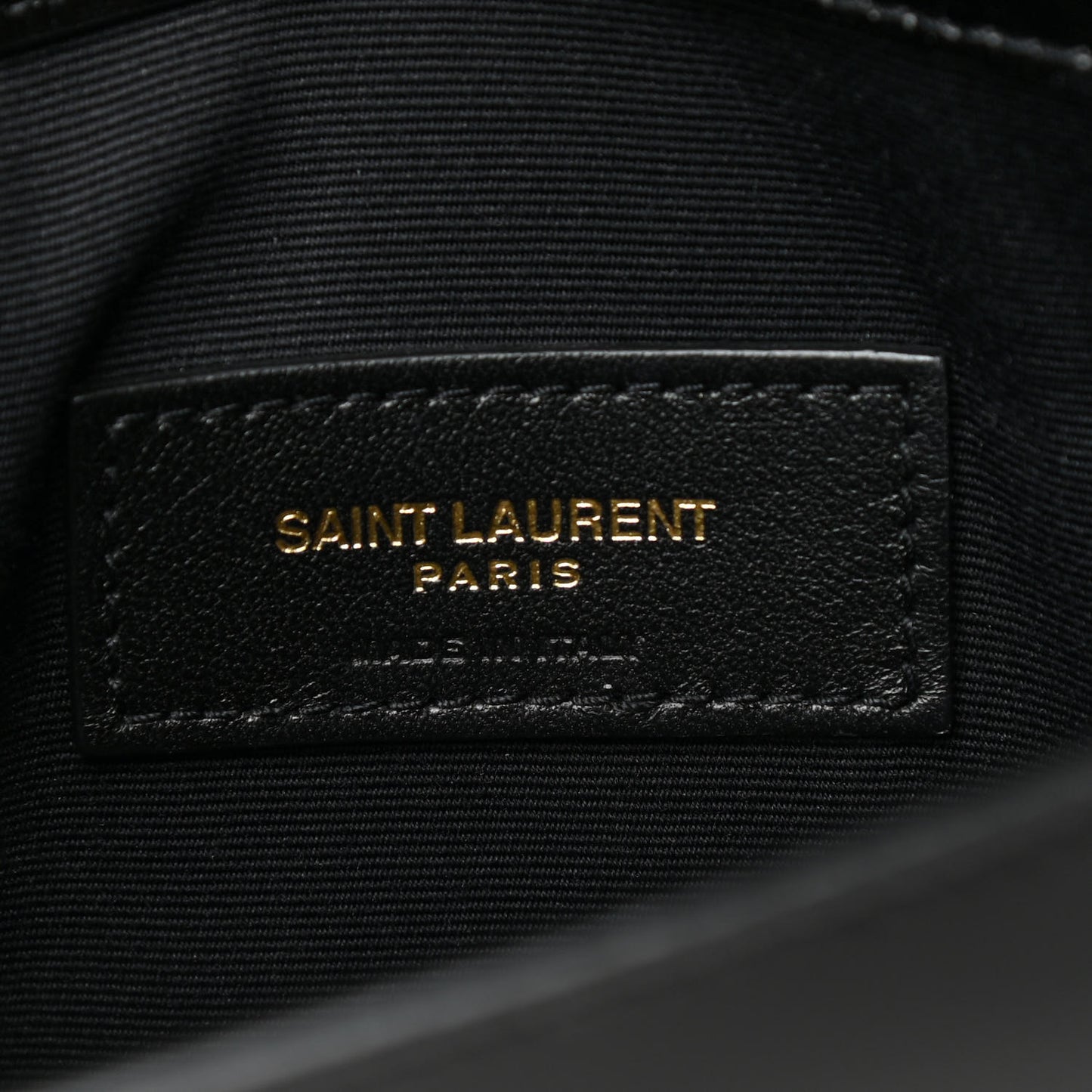 Smooth Shiny Calfskin Monogram Uptown Pouch Black