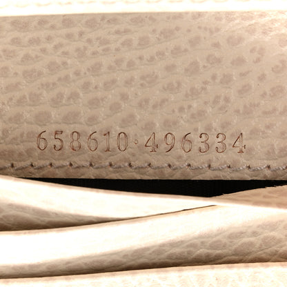 Gucci Dollar Calfskin GG Supreme Monogram GG Marmont Card Case Mystic White Beige Ebony 7 of 8