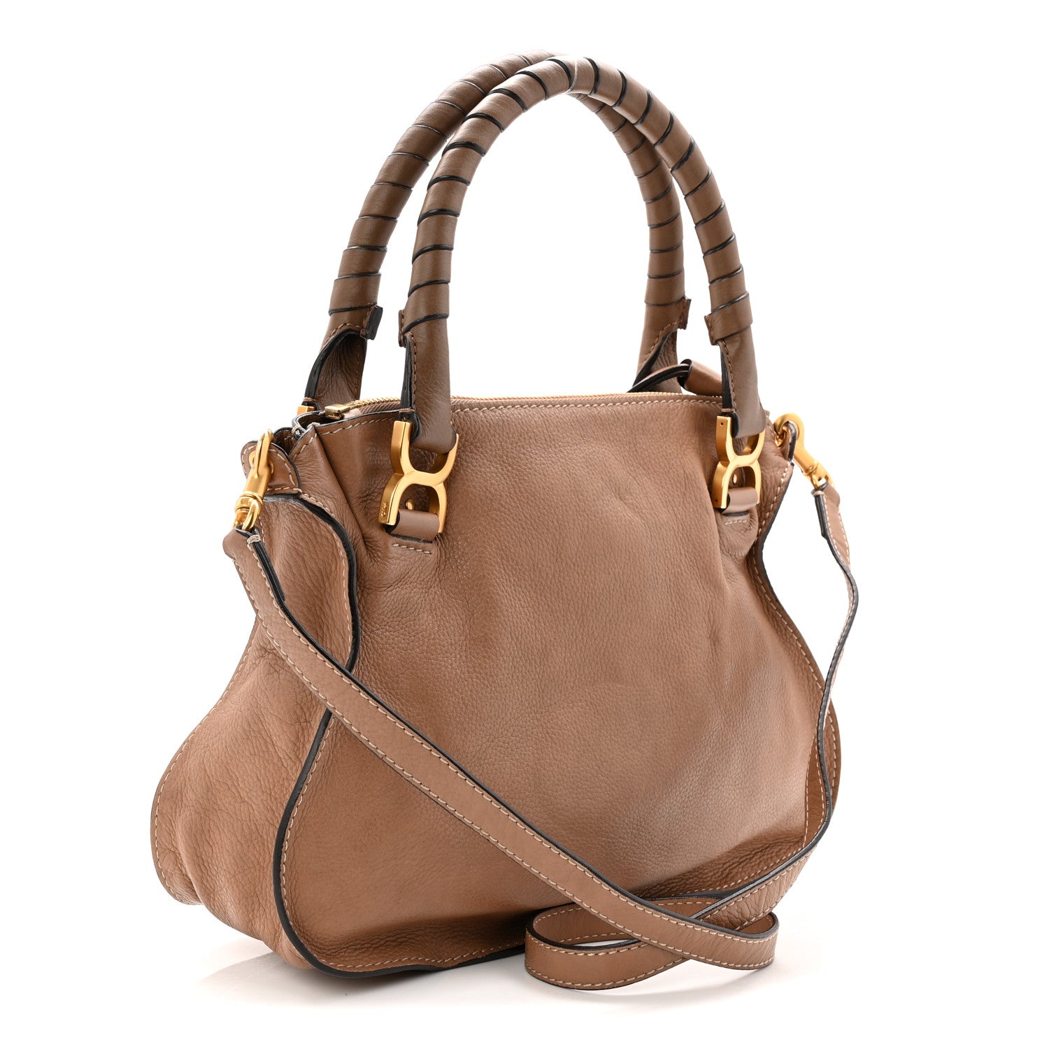 Chloe Calfskin Small Marcie Satchel Nut 3 of 10