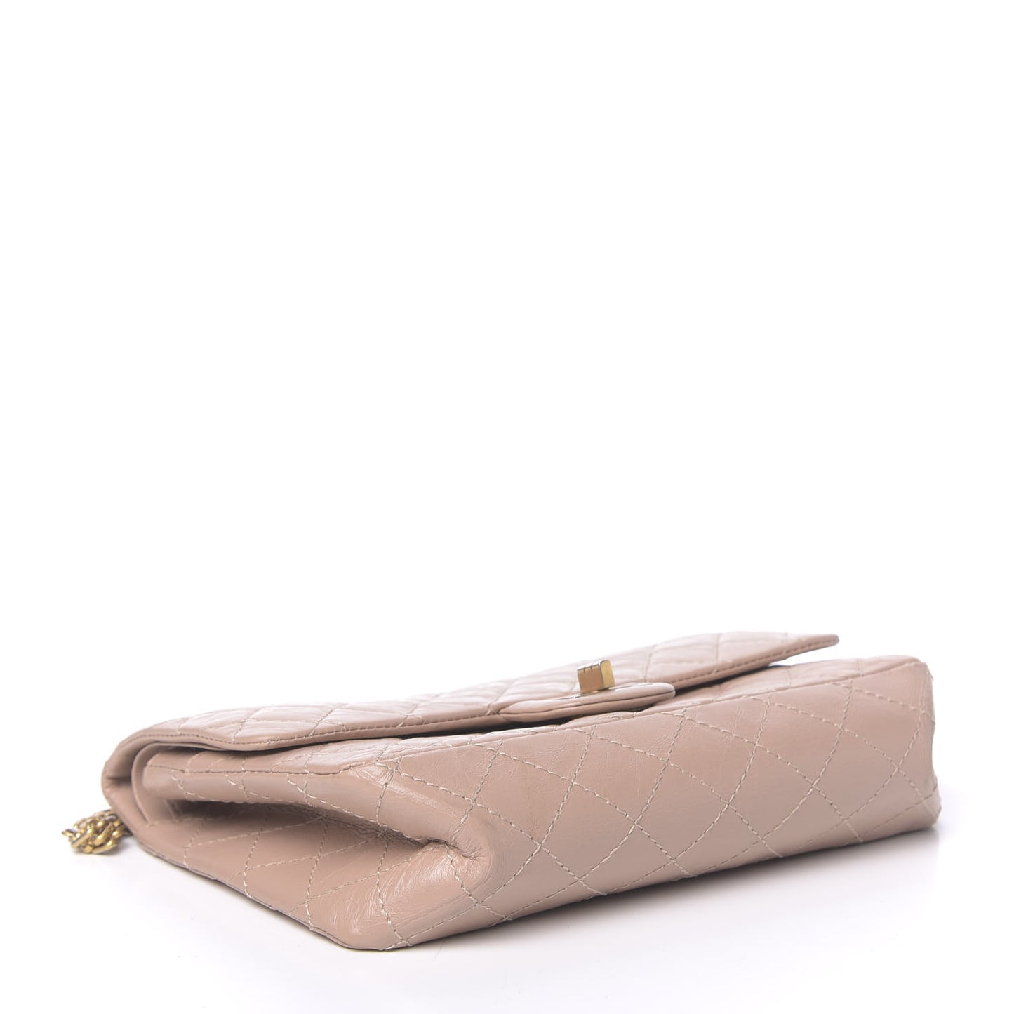 Aged Calfskin Quilted 2.55 Reissue 225 Flap Light Beige