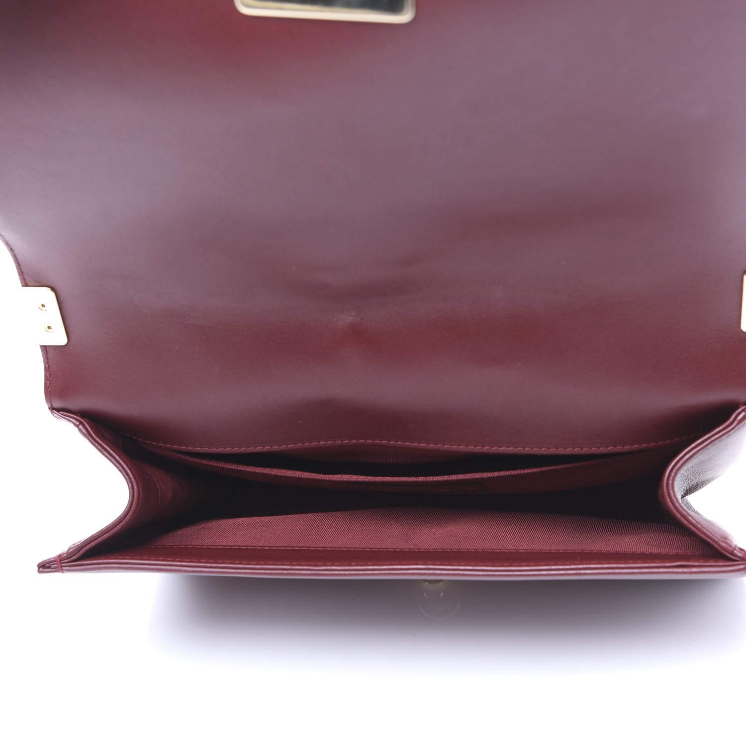 Chanel Lambskin Quilted Medium Boy Flap Burgundy 6 of 10