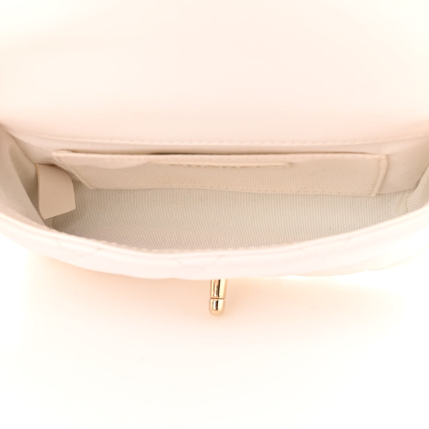 Lambskin Quilted Mini My Precious Waist Bag White