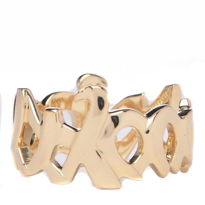 Tiffany 18K Yellow Gold Paloma Picasso Graffiti Love and Kisses Ring 52 6 3 of 6