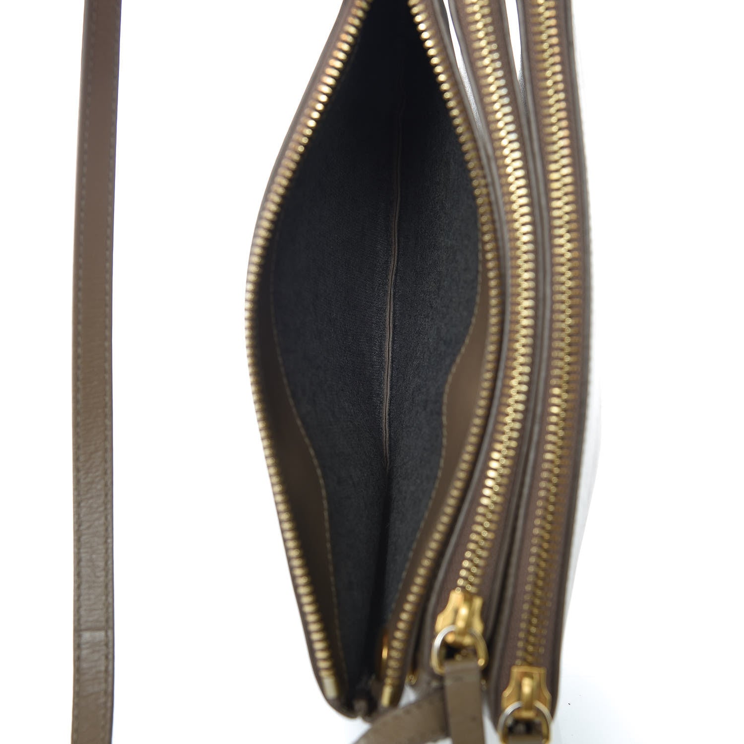 Celine Lambskin Small Trio Crossbody Bag Taupe 9 of 13