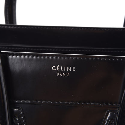 Celine Spazzolato Calfskin Mini Luggage Black 6 of 7