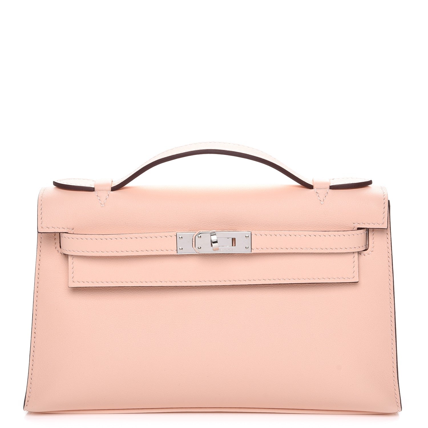 Hermes Swift Kelly Pochette Clutch Rose Eglantine 1 of 23