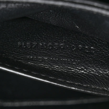 Saint Laurent Box Calfskin Monogram Medium Solferino Satchel Black 7 of 14