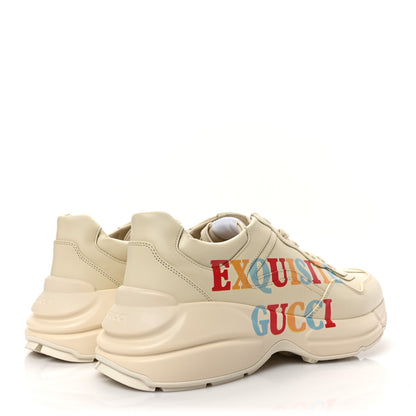 Gucci Apollo Calfskin Mens Exquisite Rhyton Sneakers 11 Ivory Multicolor 4 of 8