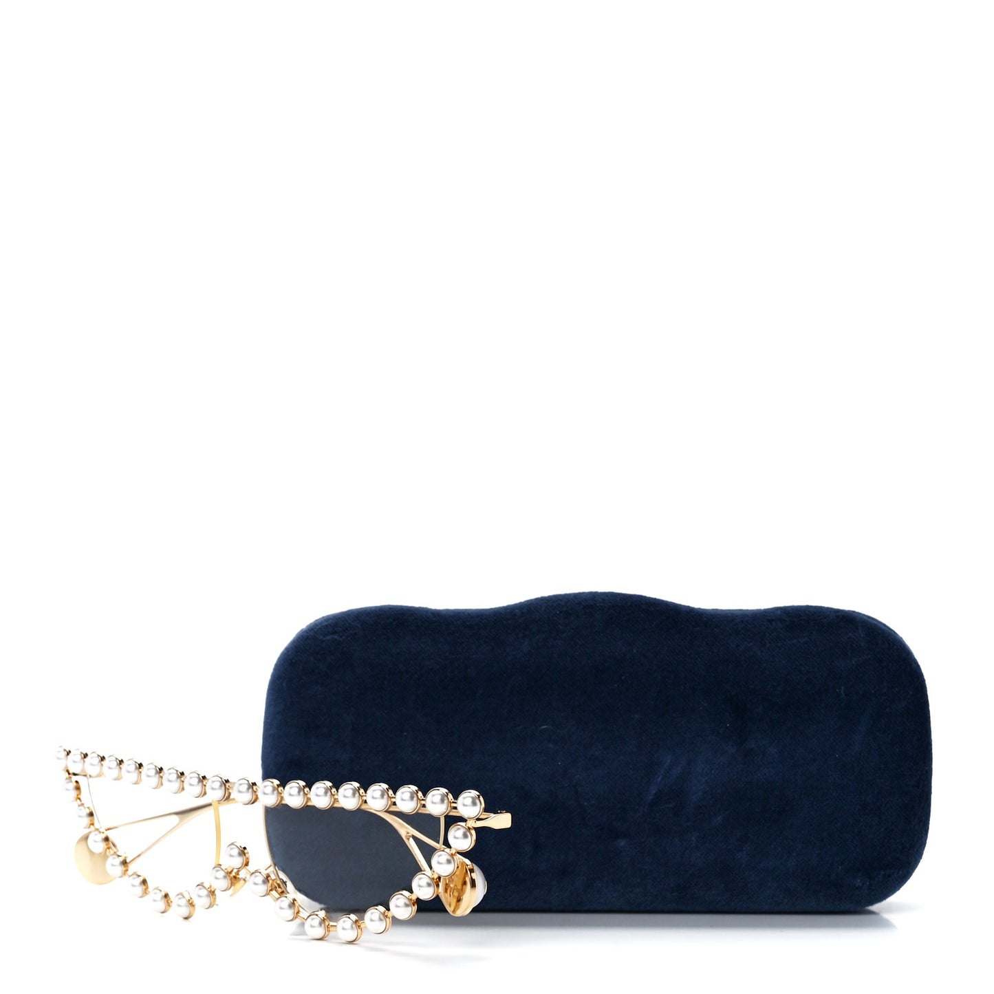 Metal Pearl Cat Eye Sunglasses GG0364S Gold