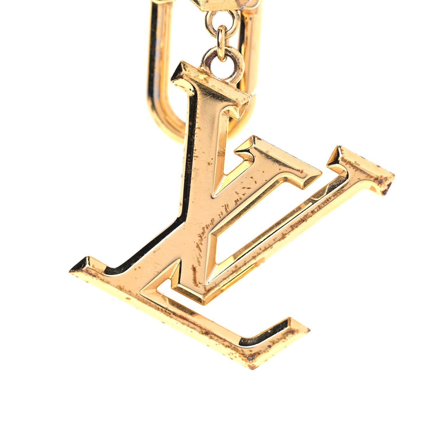 Louis Vuitton LV Facettes Bag Charm Key Holder Gold 5 of 6