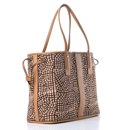 MCM Visetos Medium Liz Reversible Shopper Tote Cognac 6 of 15