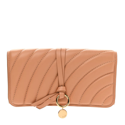 Chloe Calfskin Quilted Alphabet Long Wallet Blushy Pink 1 of 6