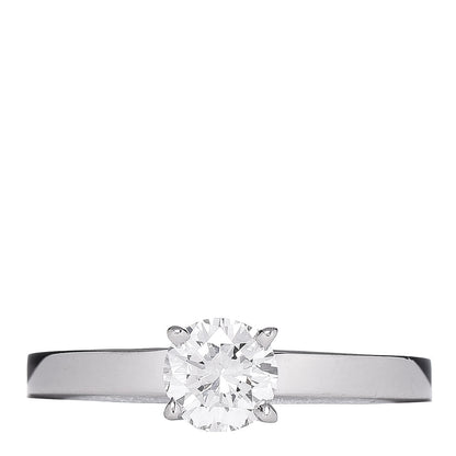 Cartier Platinum .53ct Diamond Solitaire Engagement Ring 48 4.5 1 of 8