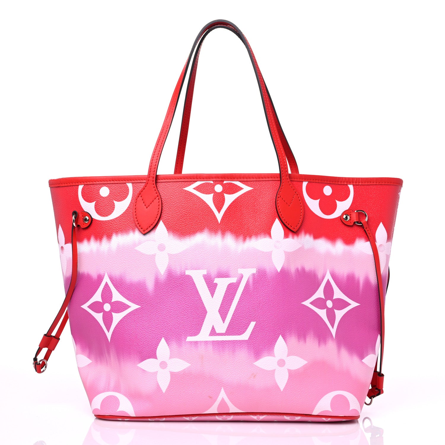 Louis Vuitton Monogram Escale Neverfull MM Rouge 3 of 15