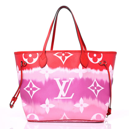 Louis Vuitton Monogram Escale Neverfull MM Rouge 3 of 15