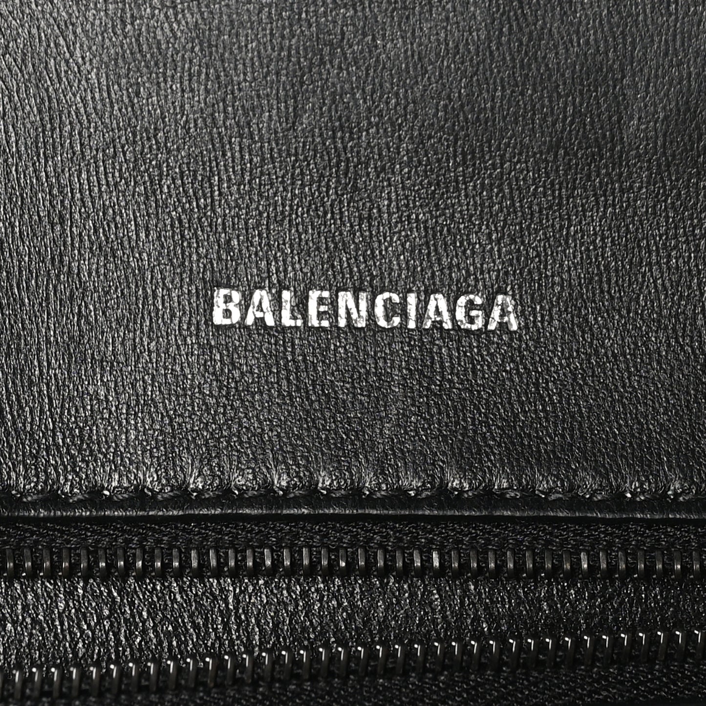 Matte Calfskin Snake Embossed Tonal B Small Hourglass Top Handle Bag Black
