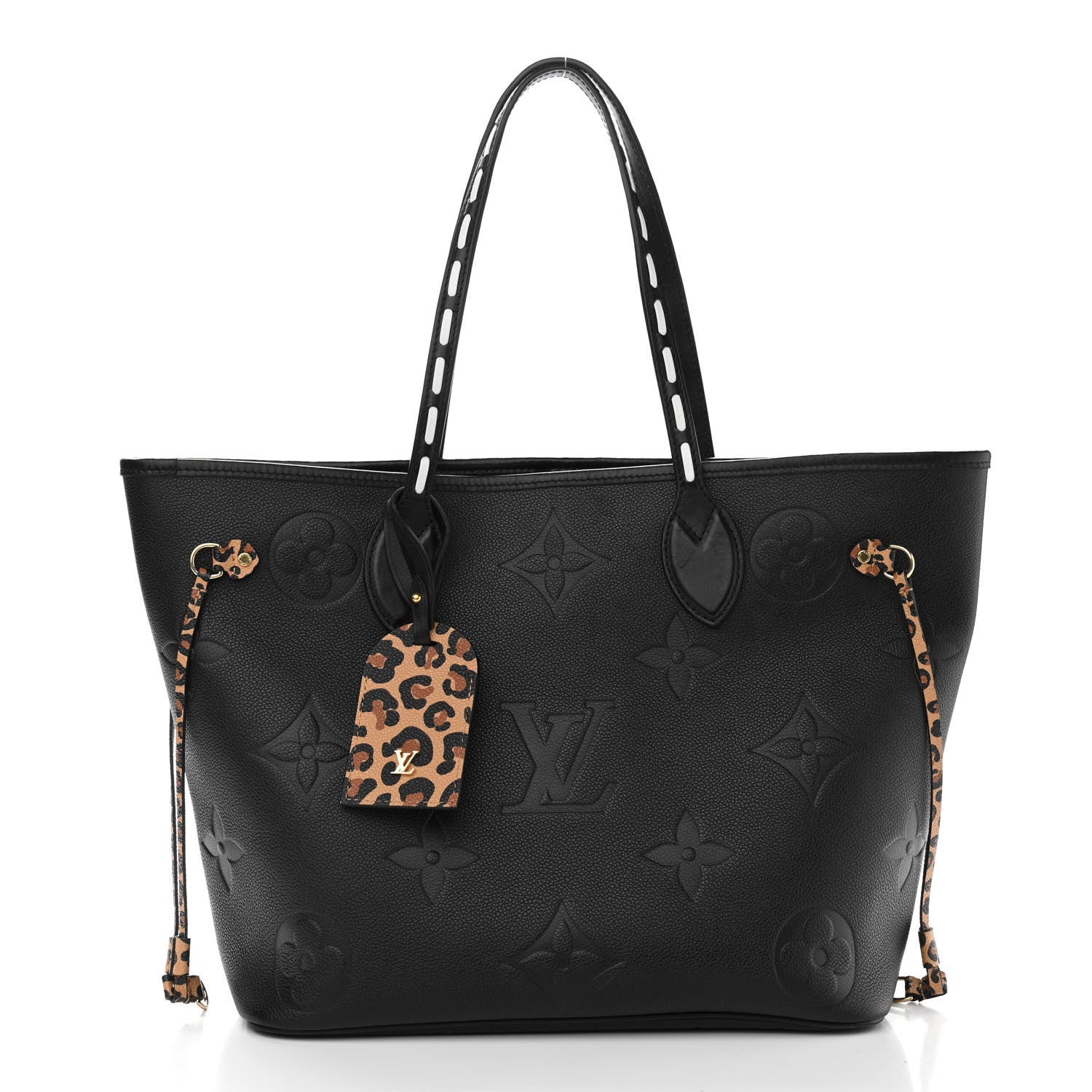Louis Vuitton Empreinte Monogram Giant Wild At Heart Neverfull MM Black 3 of 11