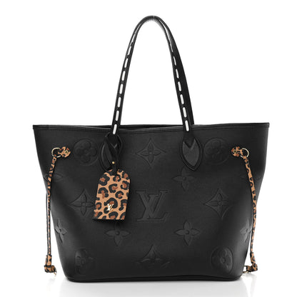 Louis Vuitton Empreinte Monogram Giant Wild At Heart Neverfull MM Black 3 of 11