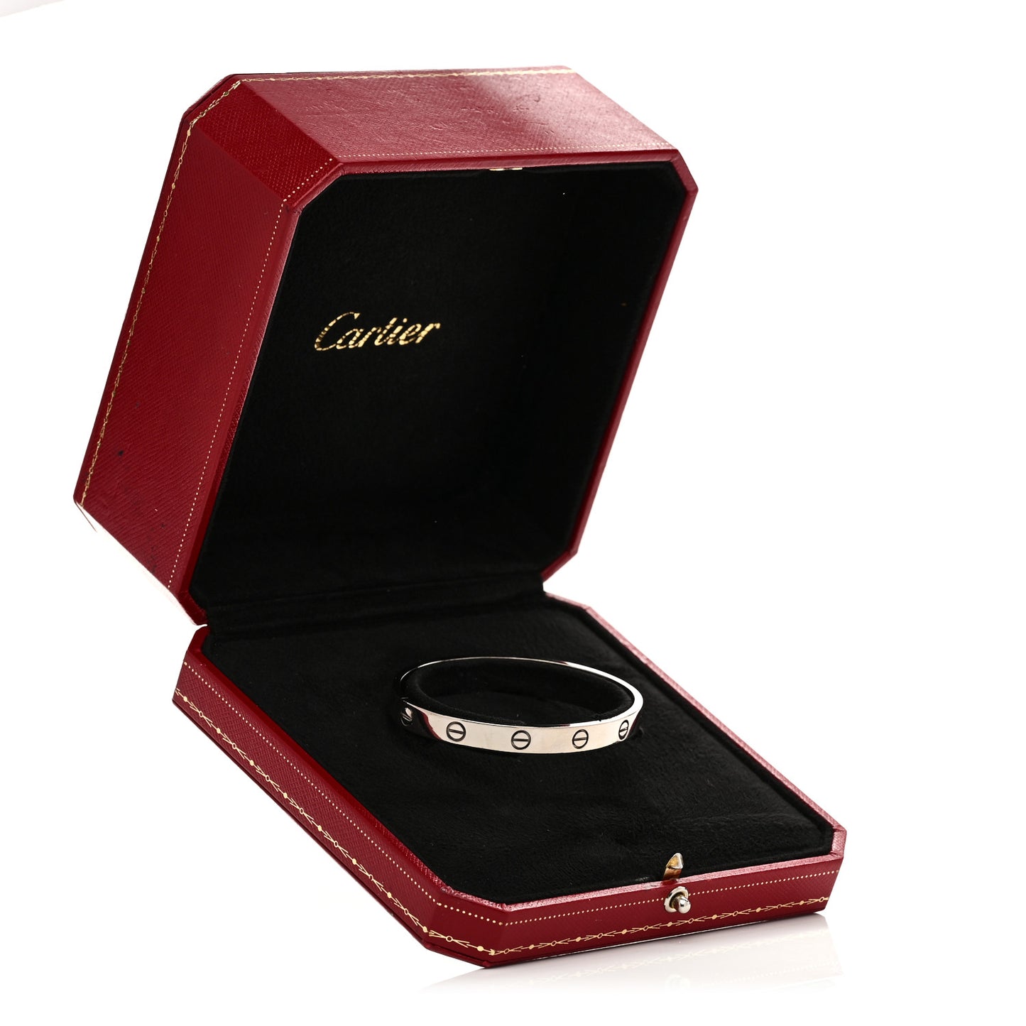 18K White Gold LOVE Bracelet 17