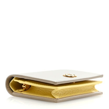 Gucci Dollar Calfskin Bi-Color GG Marmont Card Case Oatmeal Banana 4 of 6
