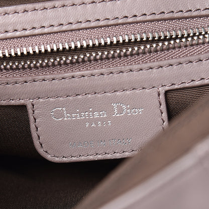 Christian Dior Lambskin Cannage Ruffle New Lock Flap Dark Taupe 6 of 13