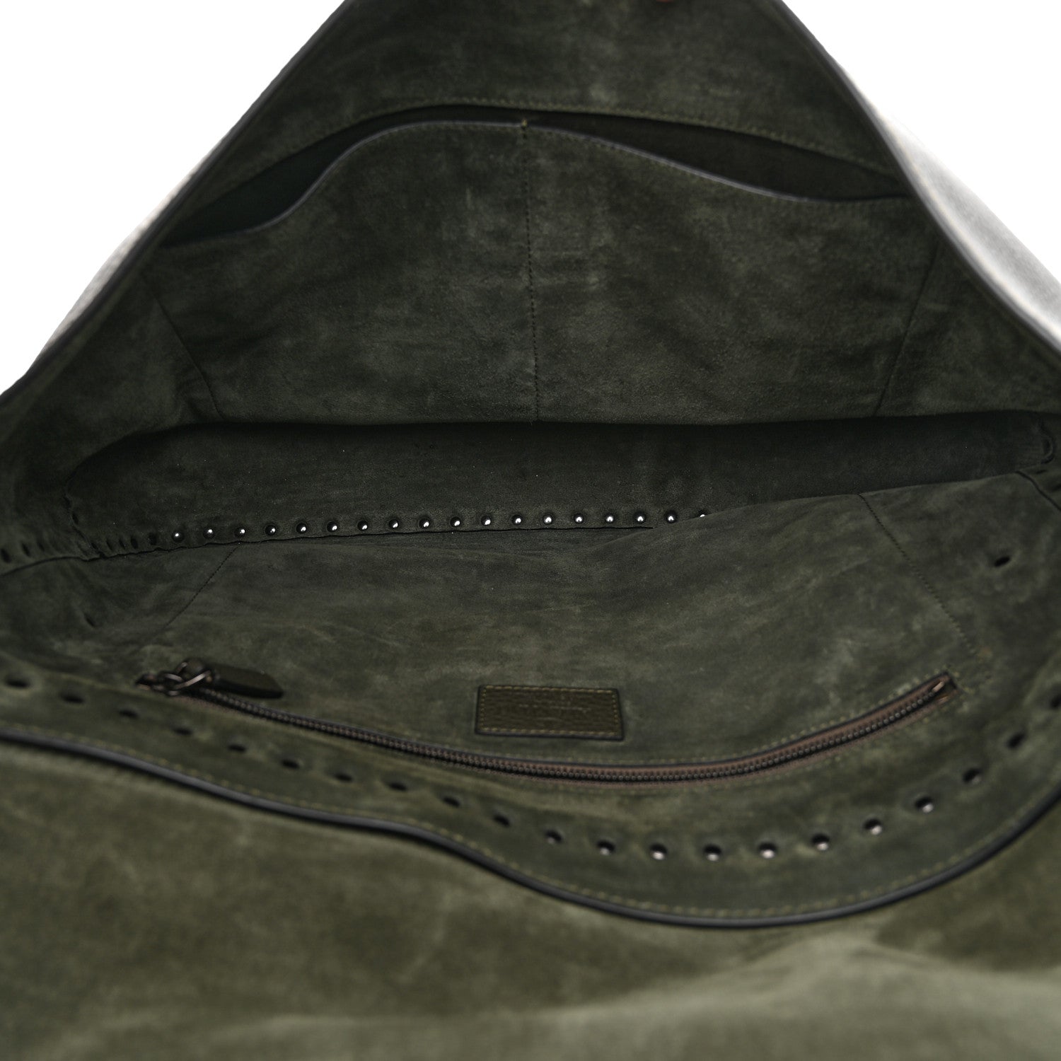 Valentino Garavani Pebbled Calfskin Rockstud Messenger Green 5 of 9