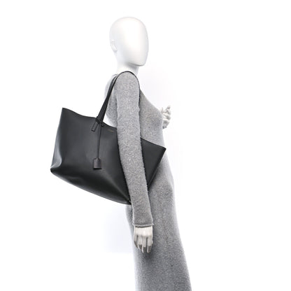 Saint Laurent Calfskin Large Shopping Tote Storm 2 of 12