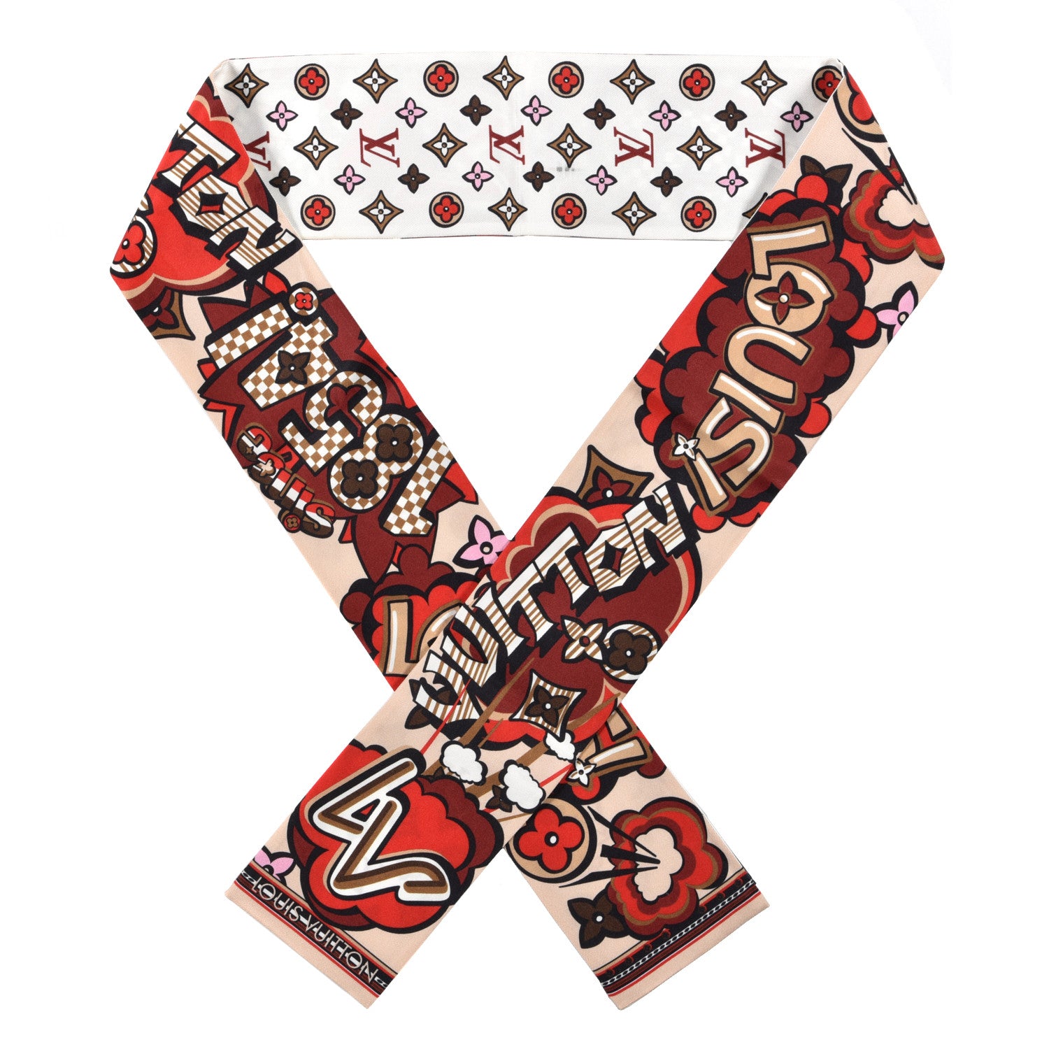 Louis Vuitton Silk Street Monogram Bandeau Beige 1 of 3