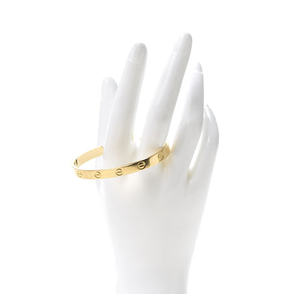 Cartier 18K Yellow Gold LOVE Cuff Bracelet 17 2 of 4