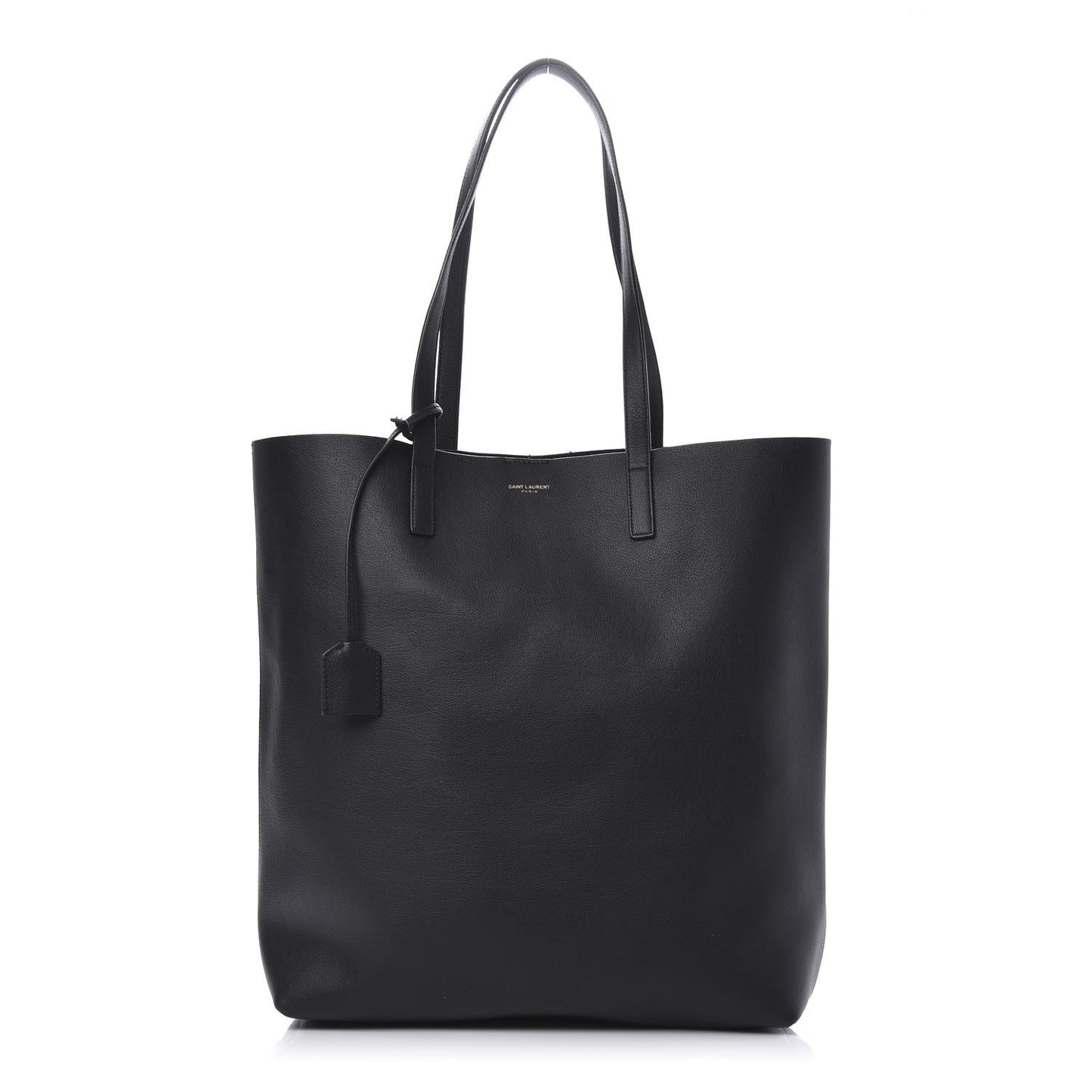 Calfskin Medium Shopping Tote Black