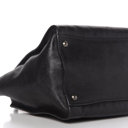 Prada Glace Calf Twin Pocket Tote Black 6 of 14