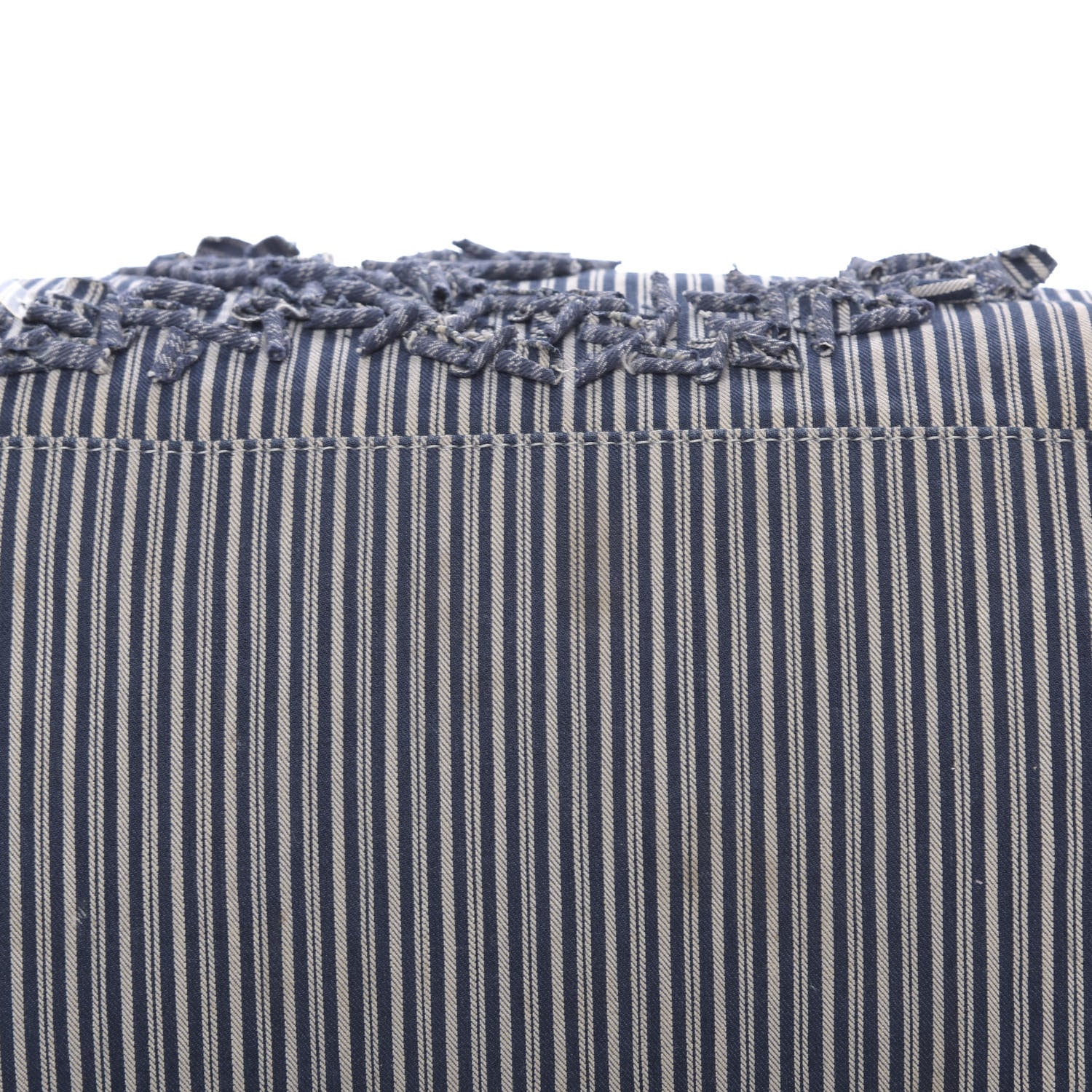 Chanel Canvas Sequin Stripe CC Tote Blue 14 of 14