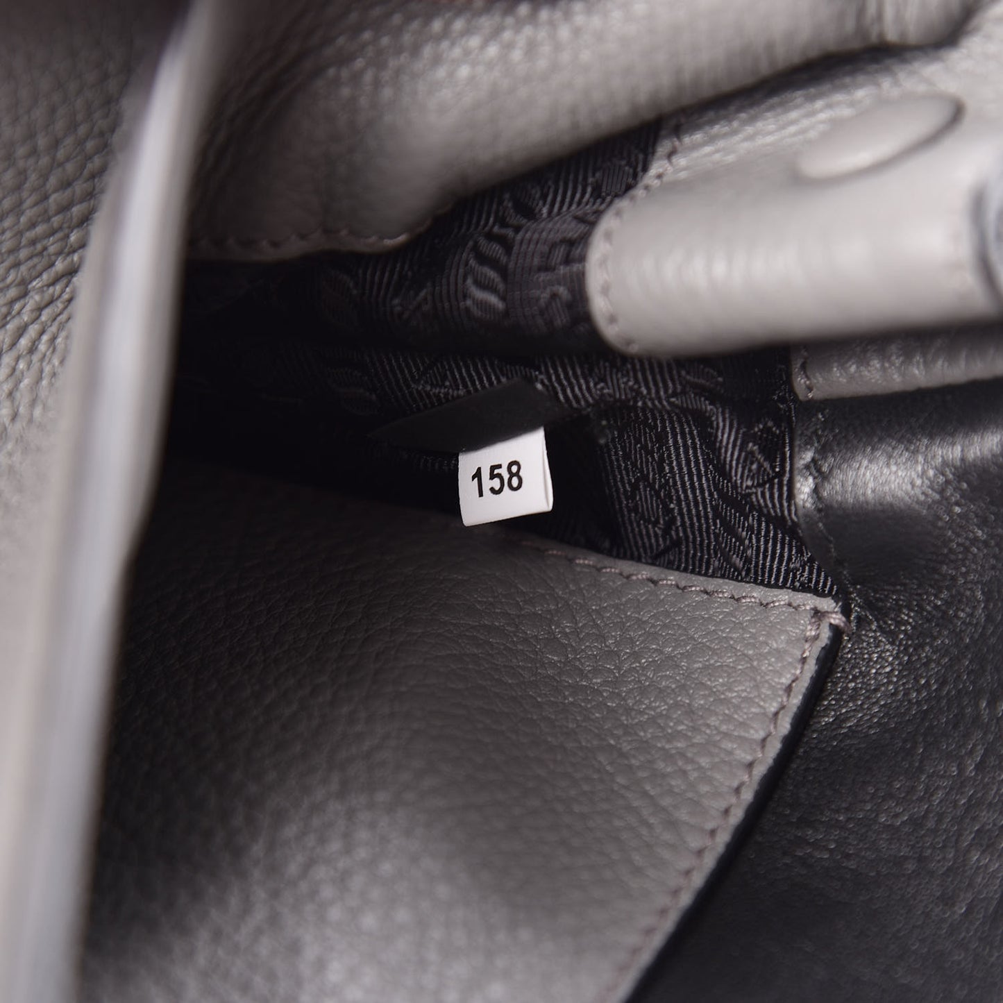 Vitello Daino Flap Shoulder Bag Marmo