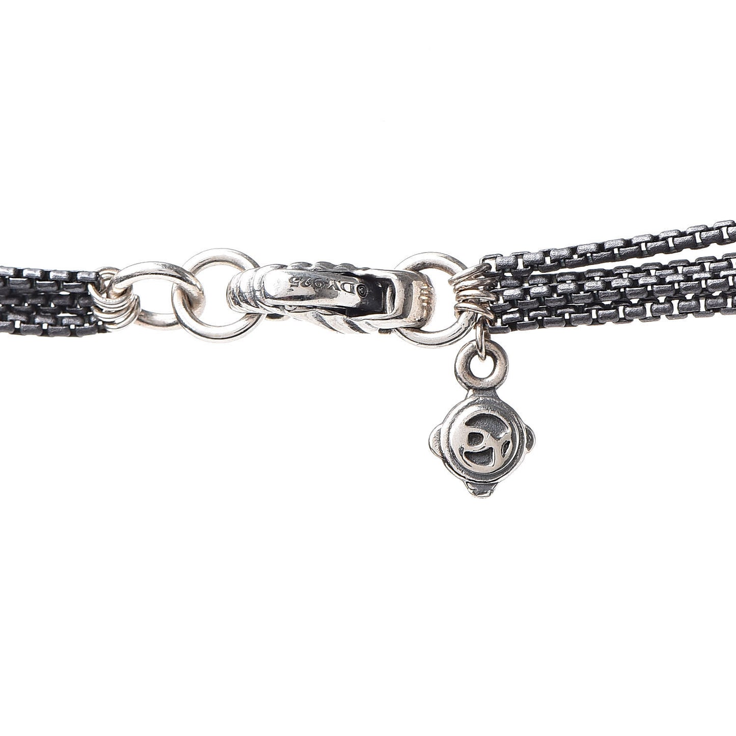 Sterling Silver Diamond Freshwater Pearl Midnight Tassel Necklace