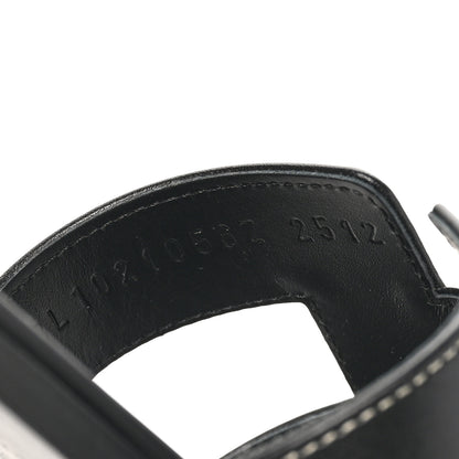 Hermes Box Calfskin Oran Sandals 38 Black 9 of 10