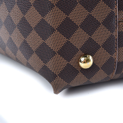 Louis Vuitton Damier Ebene Caissa Hobo Rose Ballerine 13 of 18