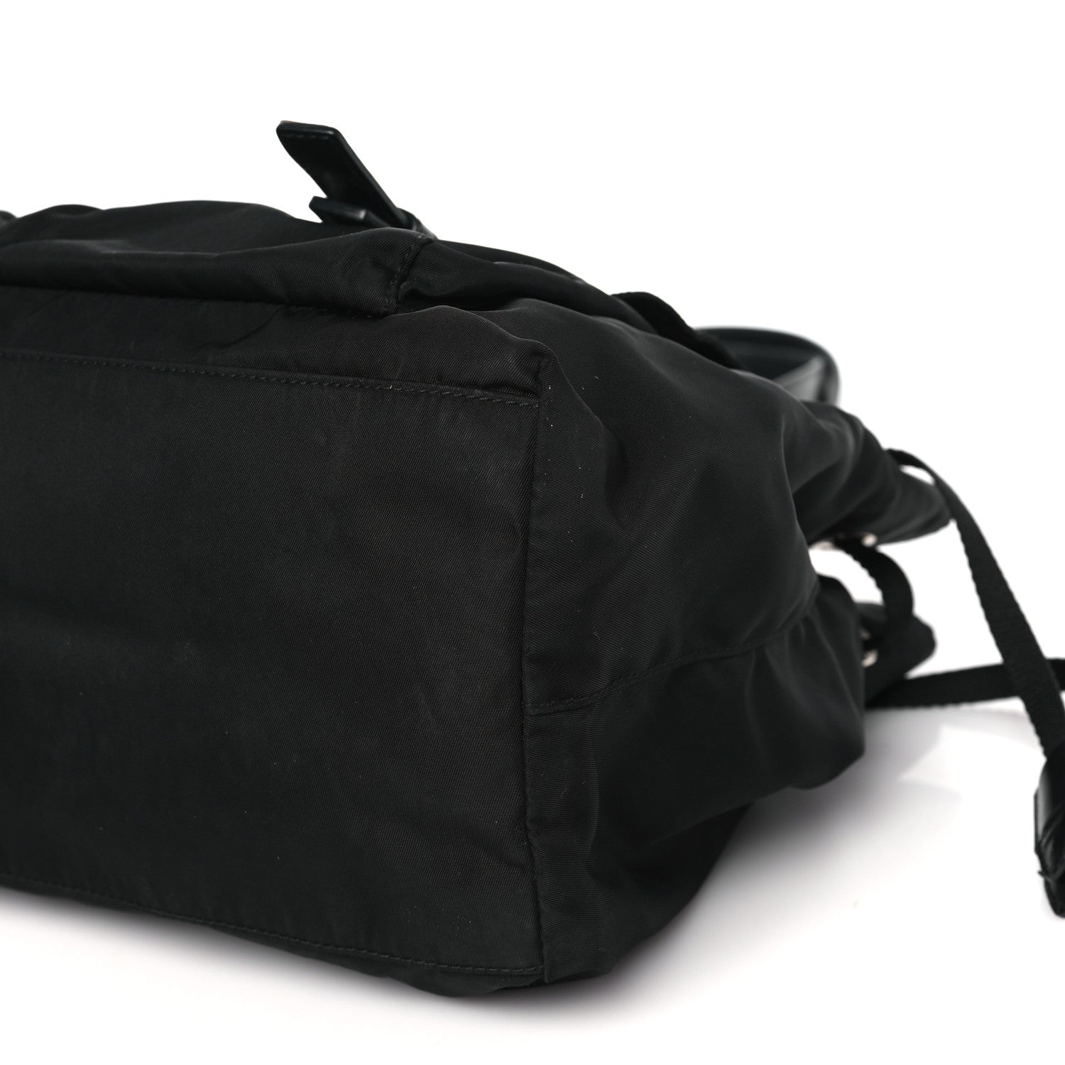 Prada Nylon Vela Drawstring Shopping Tote Black 10 of 15