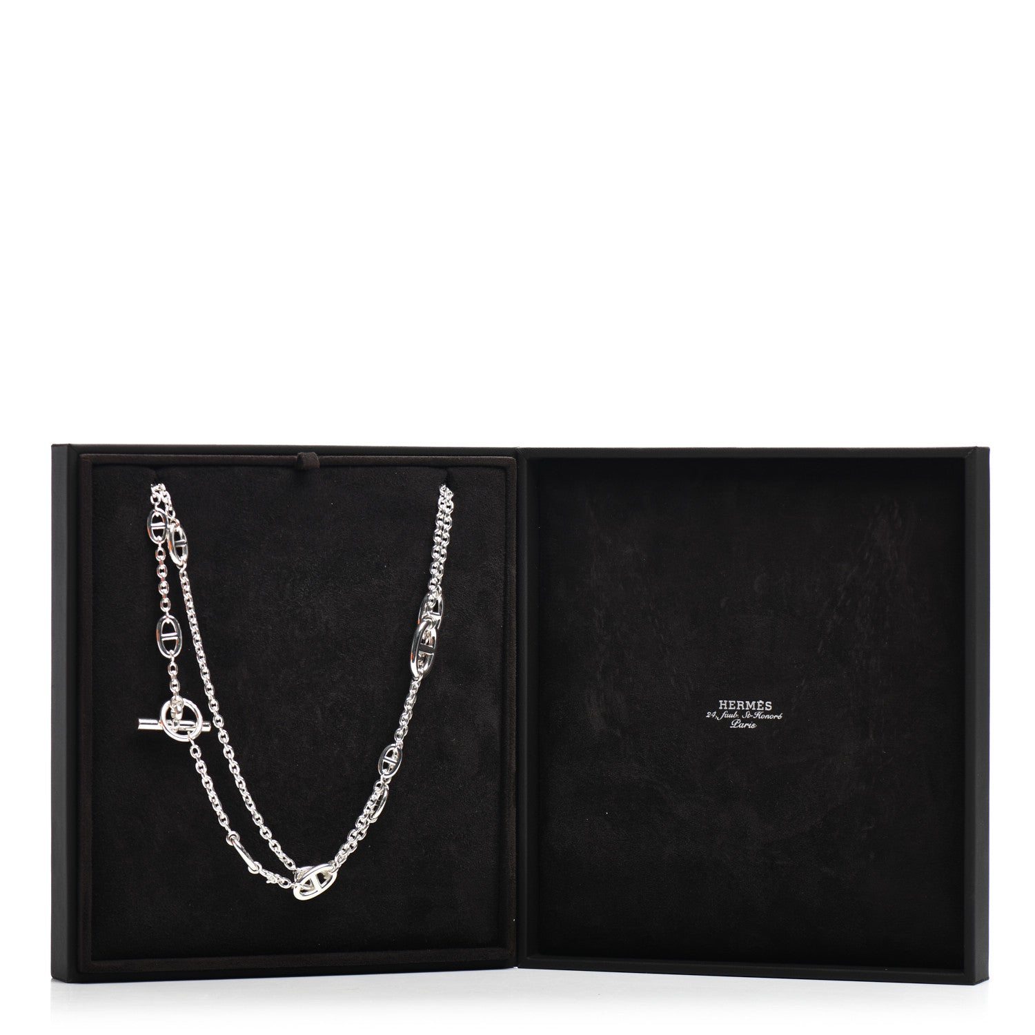 Hermes Sterling Silver Farandole Necklace 160 5 of 5
