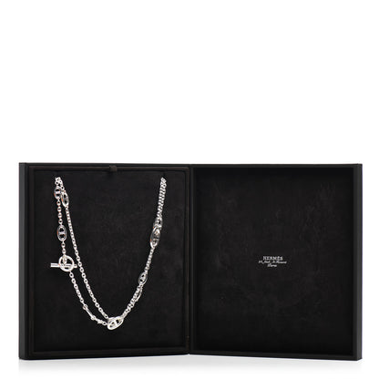 Hermes Sterling Silver Farandole Necklace 160 5 of 5