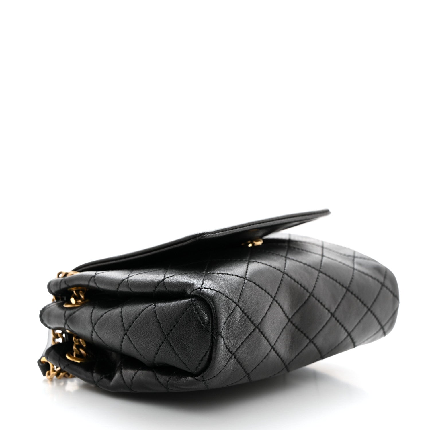 Saint Laurent Lambskin Quilted Monogram Mini Nolita Black 4 of 10